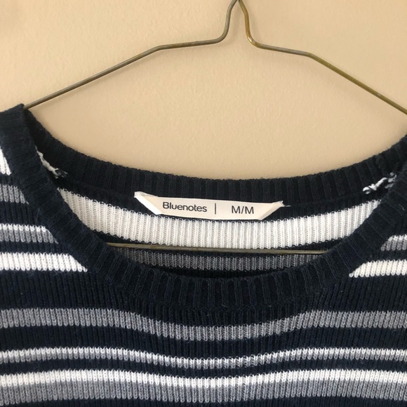 Bluenotes Striped Vintage Sweater Dress Medium - Picture 4 of 5